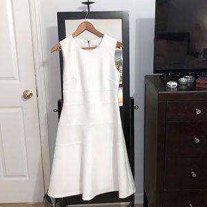 Stunning, classic, white, A-line Calvin Klein dress. Size 6.